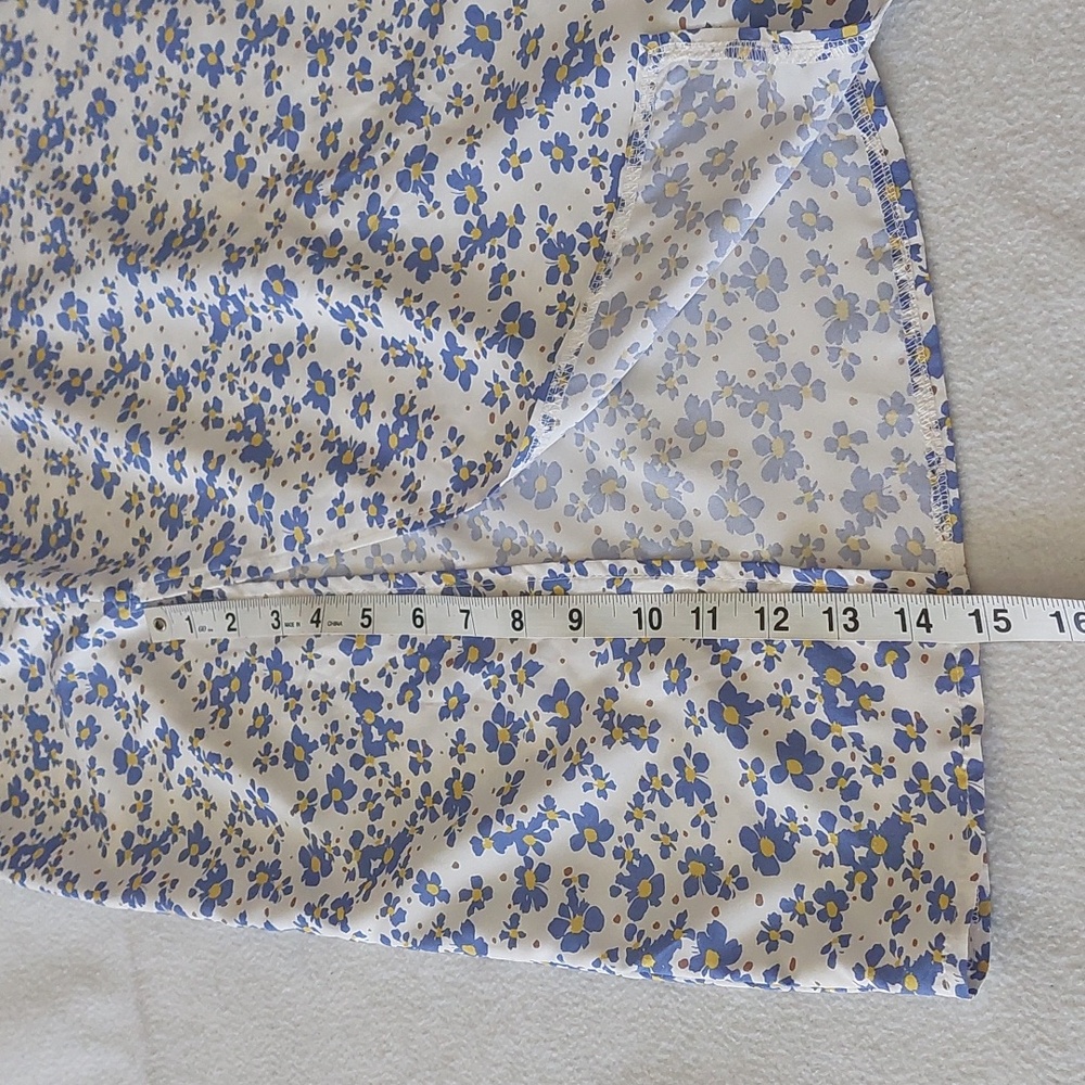 SHEIN Floral Blue and White Dress NWOT - Picture 10 of 16